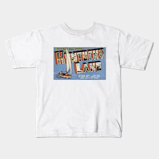 Greetings from Kentucky Lake - Vintage Large Letter Postcard Kids T-Shirt